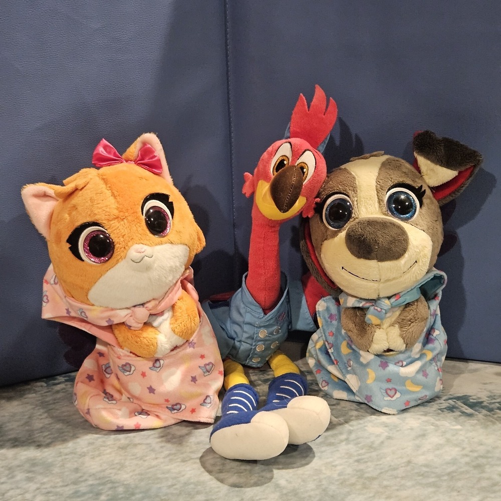 Disney Junior T.O.T.S. Plush Bundle Mia Pablo Freddy Flamingo Baby Swaddle